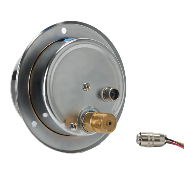 YNXC100ZT Shock-Proof Axial Electric Contact Pressure Gauge(With Front Flange Edge)
