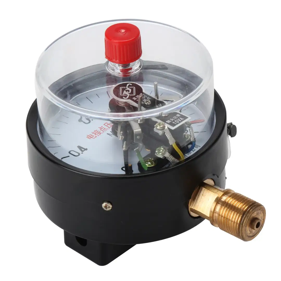 YX100 100mm electric contact air manometer price automatic control alarm pressure gauges