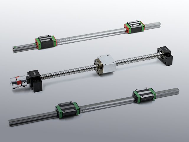 Square sliding block + Linear guide rail - Custom Aluminum Fabrication
