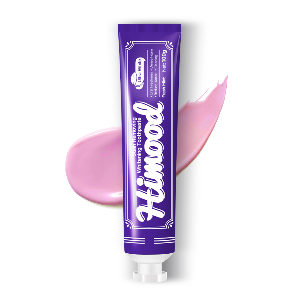 HIMOOD Stain-Removing Whitening Toothpaste(紫色管）