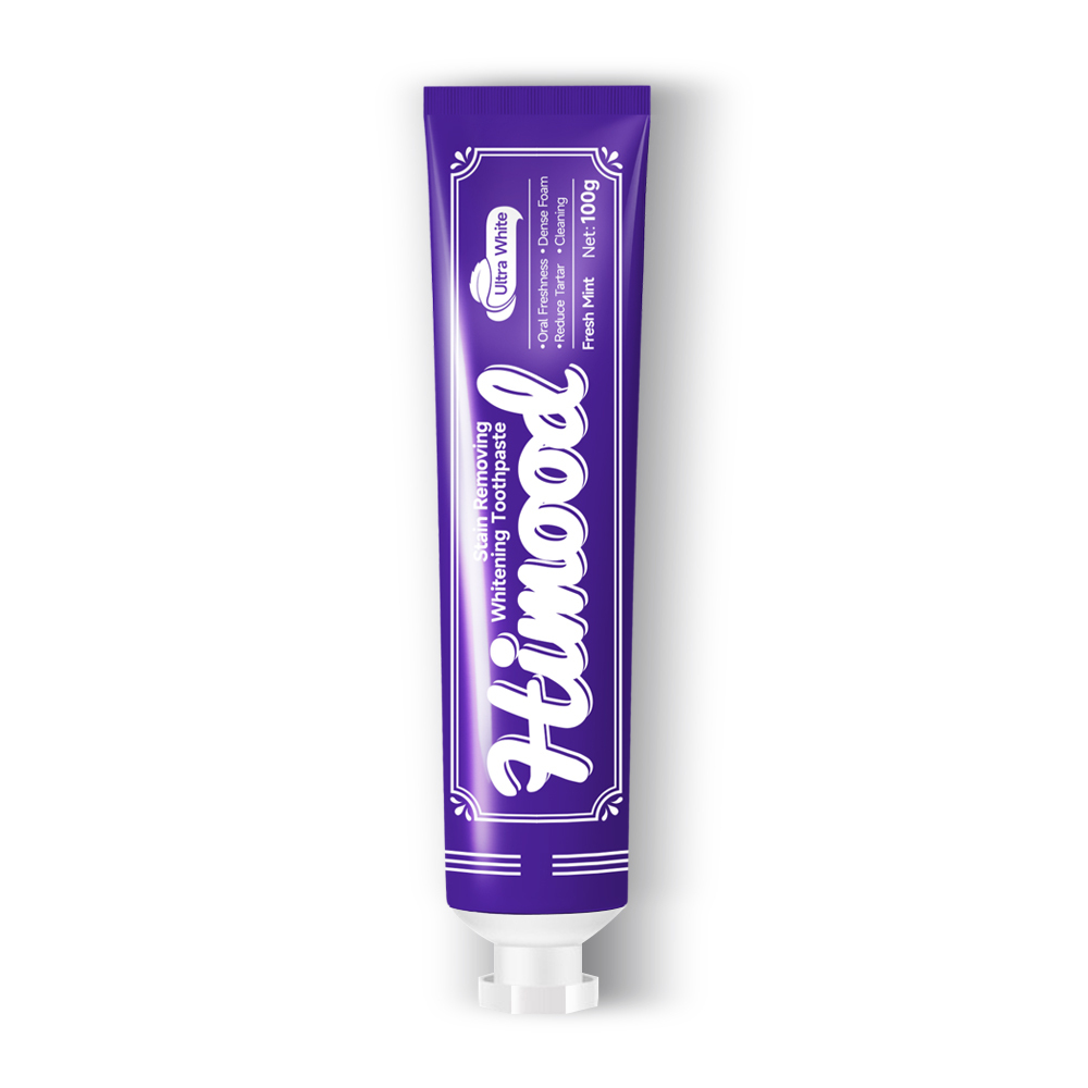HIMOOD Stain-Removing Whitening Toothpaste(紫色管）