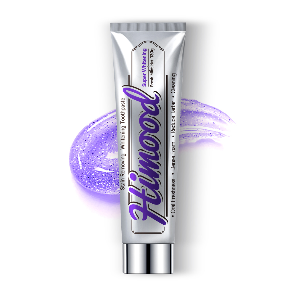 Himood Purple Color-Correct Toothpaste（银色管）