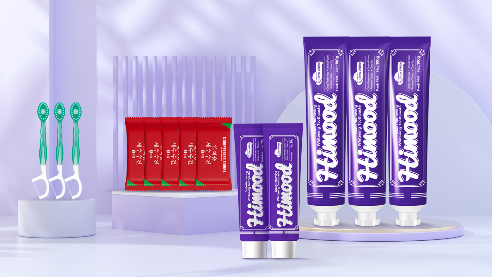 HIMOOD Daily Care Kit: Multi-Action Whitening Toothpaste (Anti-Inflammatory & Restorative)