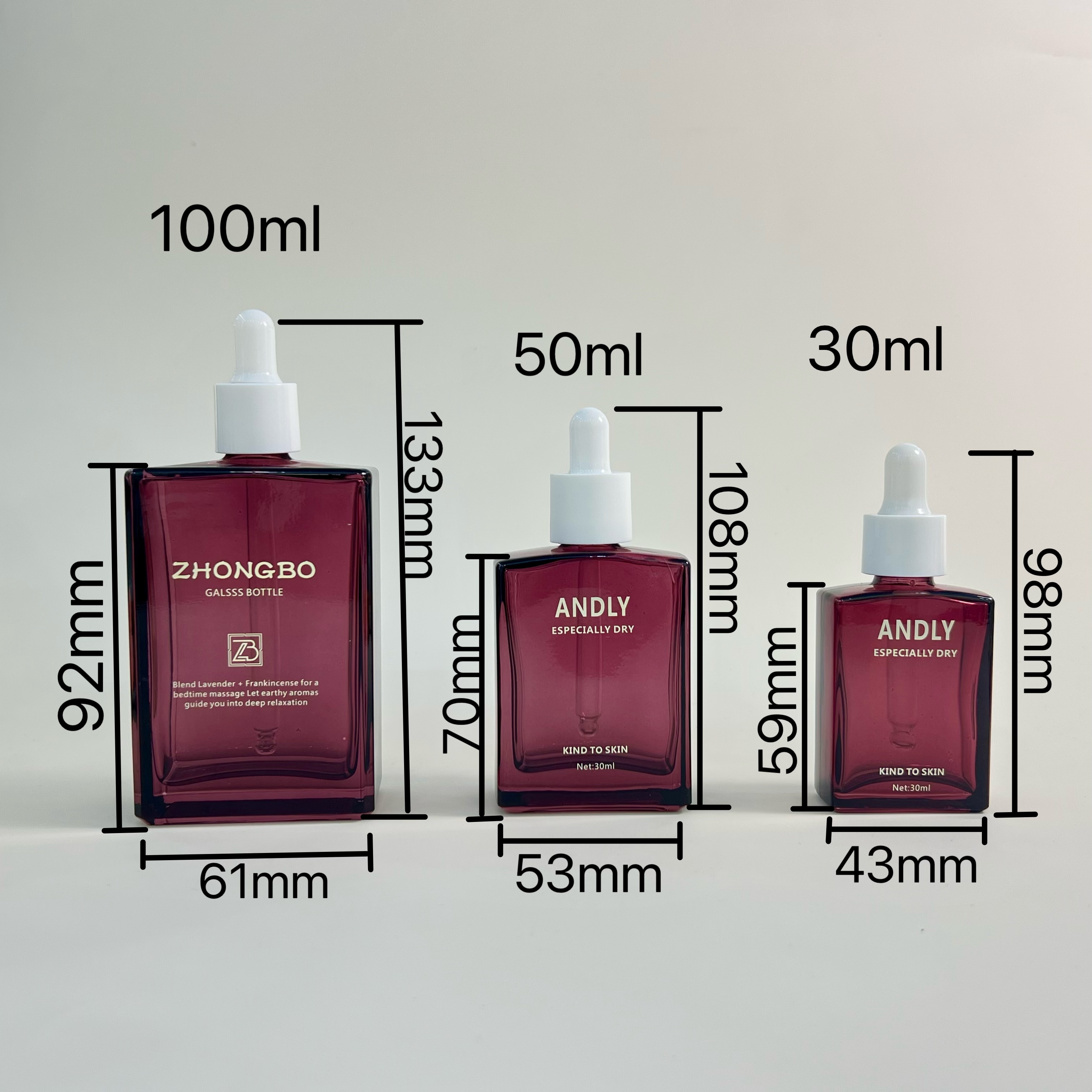 Essential Oil Glass Dropper Bottle