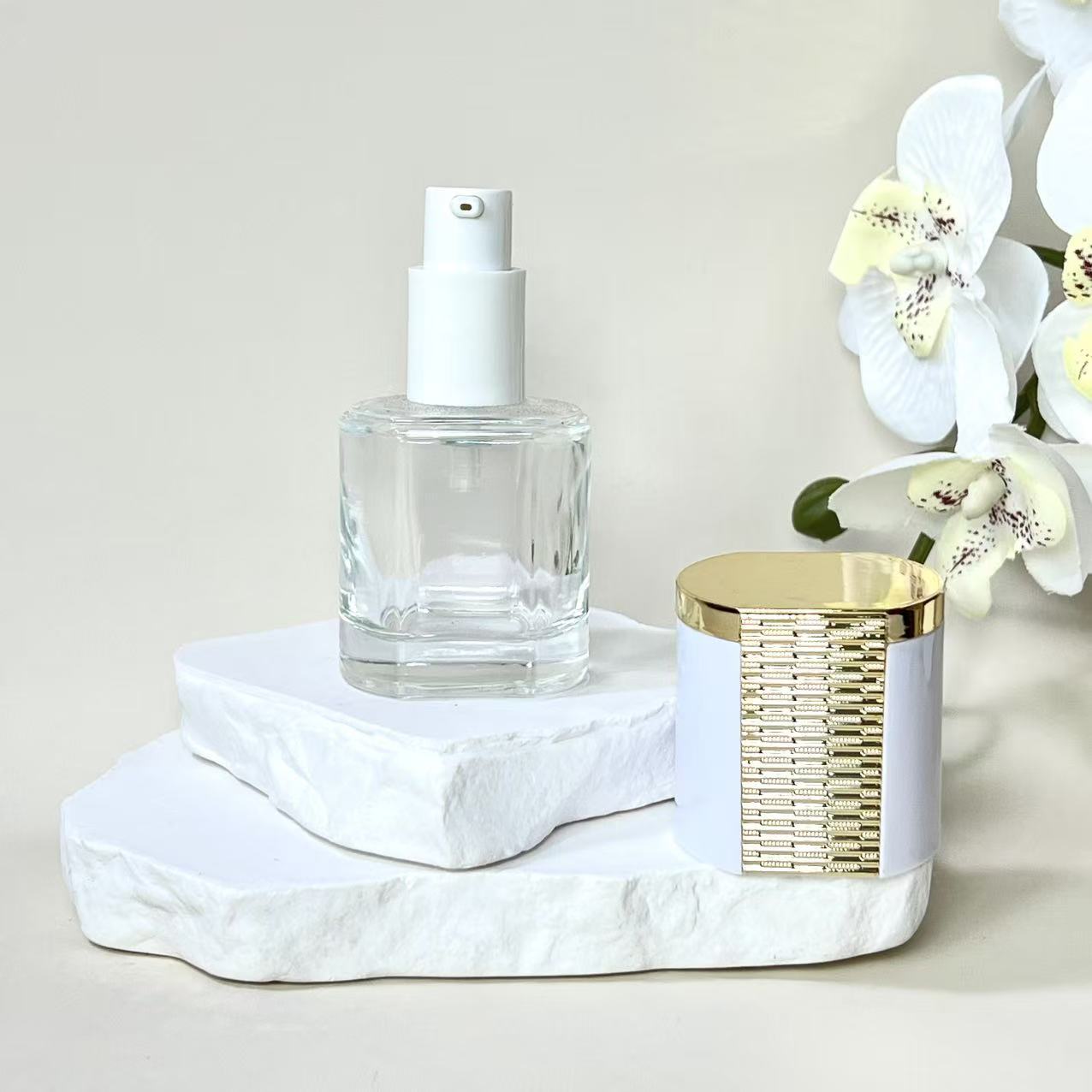 FOUNDATION LIQUID BOTTLE, CONCEALER LIQUID BOTTLE, LIP GLOSS BOTTLE, EYE SHADOW LIQUID BOTTLE