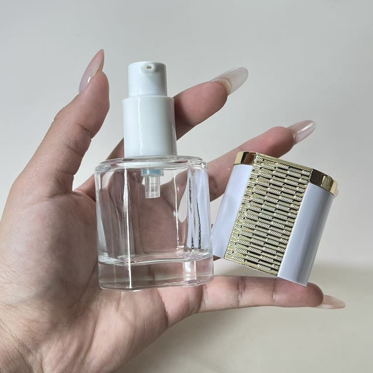 FOUNDATION LIQUID BOTTLE, CONCEALER LIQUID BOTTLE, LIP GLOSS BOTTLE, EYE SHADOW LIQUID BOTTLE