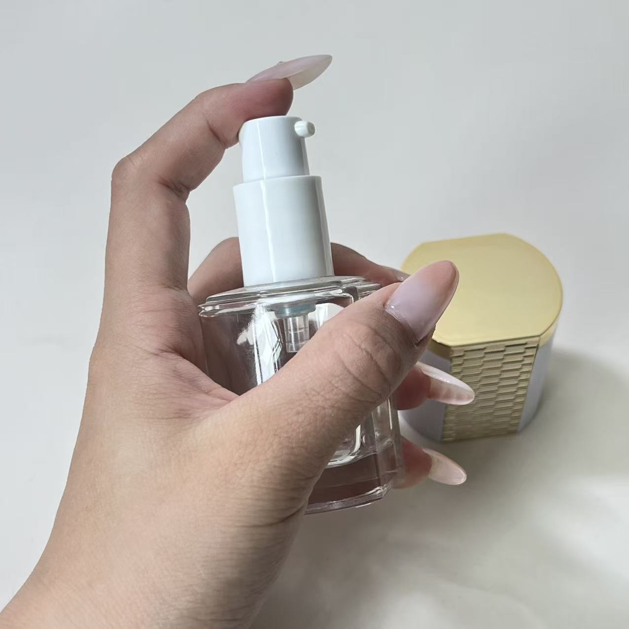 FOUNDATION LIQUID BOTTLE, CONCEALER LIQUID BOTTLE, LIP GLOSS BOTTLE, EYE SHADOW LIQUID BOTTLE