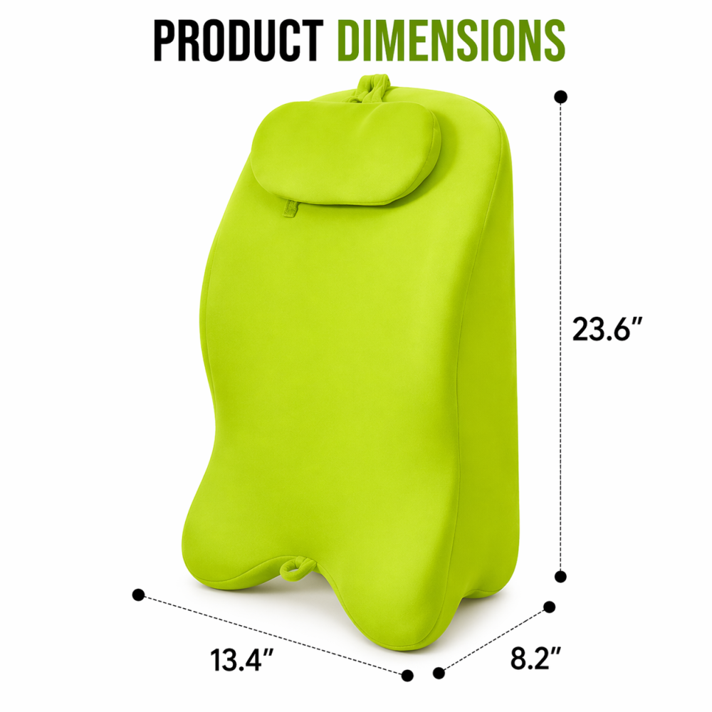 FANSACE Ergonomic Memory Foam Lumbar Support Pillow with Removable Cover - Multi-Functional Wedge Pillow for Couch, Back & Headboard Support