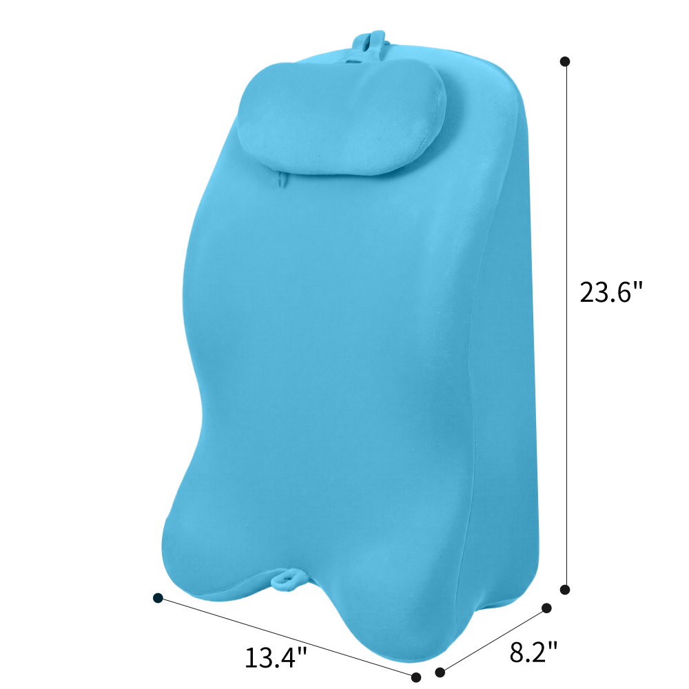 FANSACE Ergonomic Memory Foam Lumbar Support Pillow with Removable Cover - Multi-Functional Wedge Pillow for Couch, Back & Headboard Support