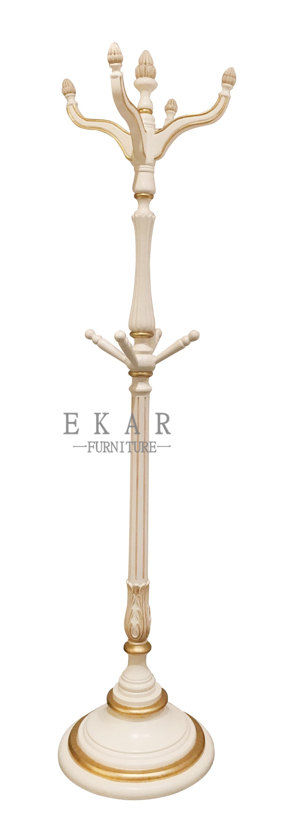 White Wooden Stand Coat Rack/Stand Tree/Clothes Tree,EKAR FURNITURE CO.,LTD,,foshan furniture factory,custom Furniture factory,china furniture factory