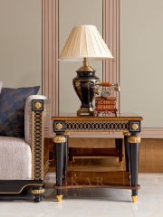,MY SHOP,European-style golden luxury side coffee table high-end coffee table corner table,foshan furniture factory,custom Furniture factory,china furniture factory