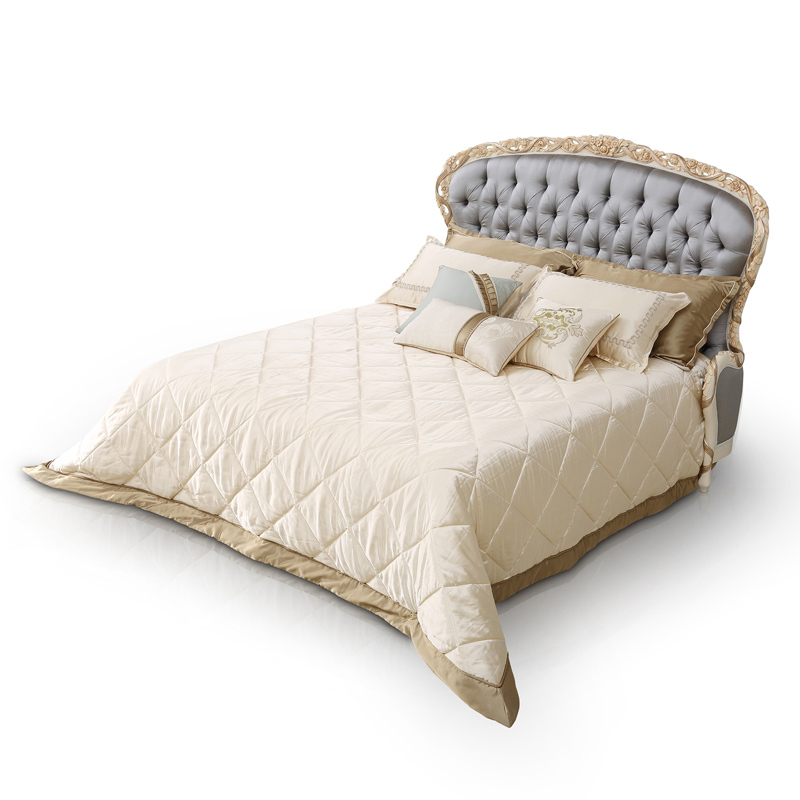 Grey Upholstered Fabric Headboard King Size Bed Frame,EKAR FURNITURE CO.,LTD,Grey Upholstered Fabric Headboard King Size Bed Frame- Ekar Furniture,foshan furniture factory,custom Furniture factory,china furniture factory