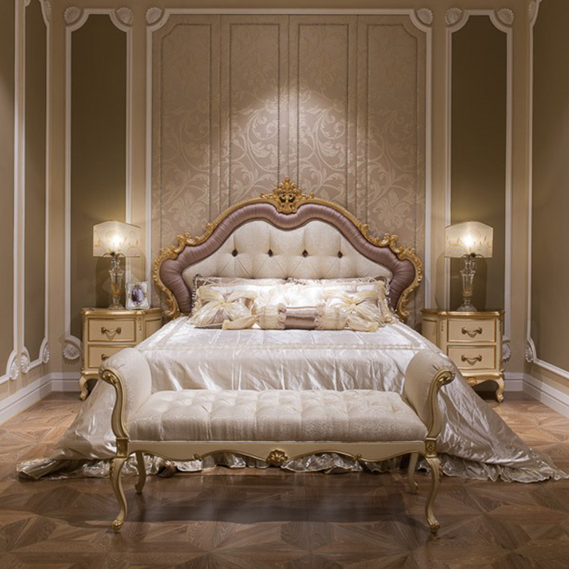 Fancy Soild Wood White Fabric Upholstered Headboards Beds,EKAR FURNITURE CO.,LTD,Fancy Soild Wood White Fabric Upholstered Headboards Beds  - Ekar Furniture,foshan furniture factory,custom Furniture factory,china furniture factory