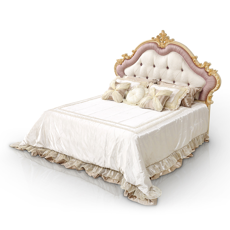 Fancy Soild Wood White Fabric Upholstered Headboards Beds,EKAR FURNITURE CO.,LTD,Fancy Soild Wood White Fabric Upholstered Headboards Beds  - Ekar Furniture,foshan furniture factory,custom Furniture factory,china furniture factory