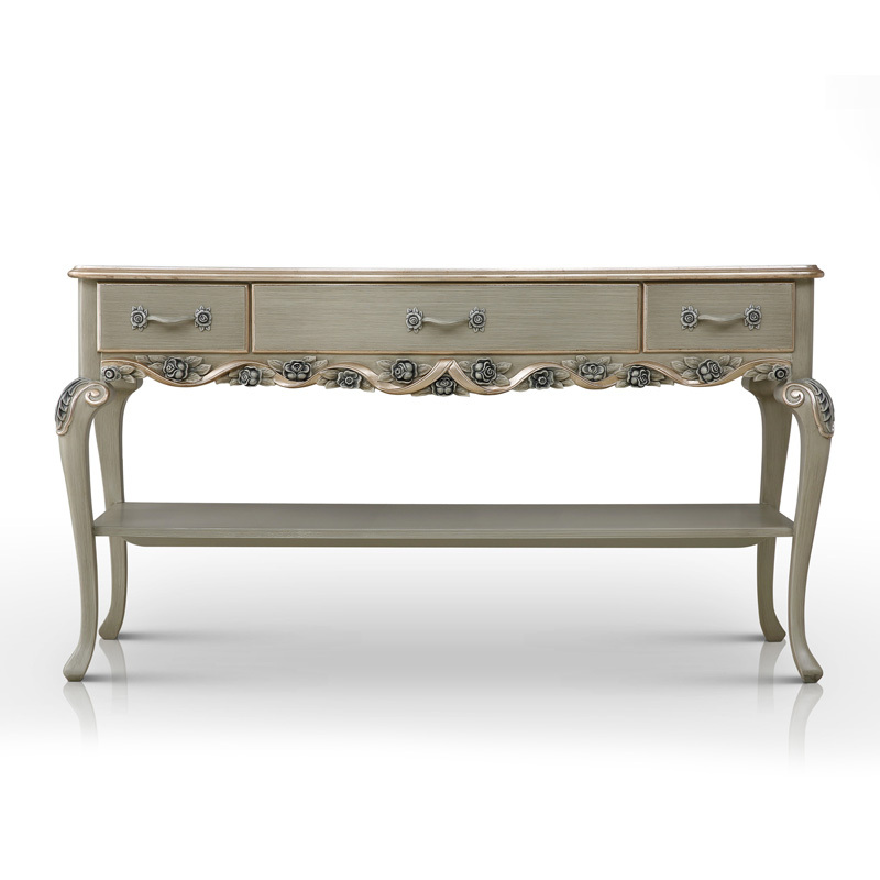 Antique Flash Star Grey Carved Wooden Console Table/Foyer Table,EKAR FURNITURE CO.,LTD,,foshan furniture factory,custom Furniture factory,china furniture factory