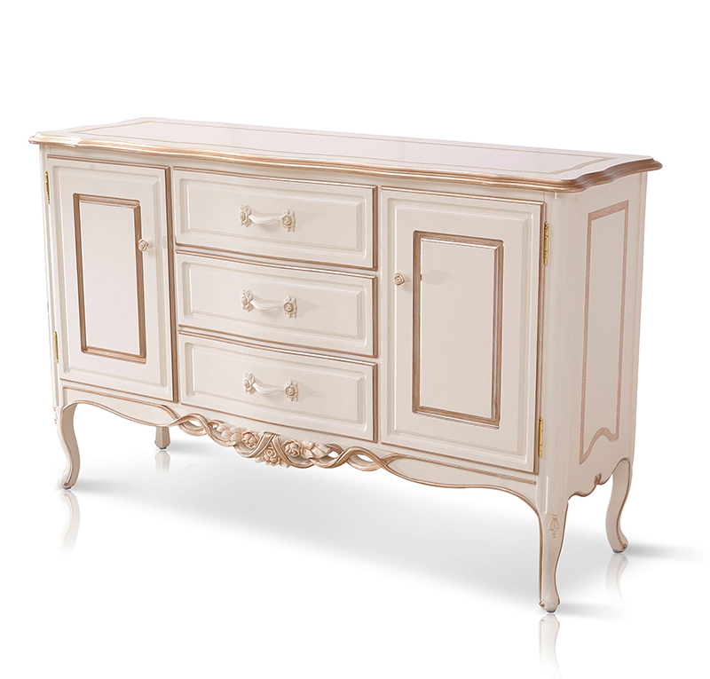 Chinese furniture white teak classical dining room sideboard,EKAR FURNITURE CO.,LTD,Chinese furniture white teak classical dining room sideboard,foshan furniture factory,custom Furniture factory,china furniture factory