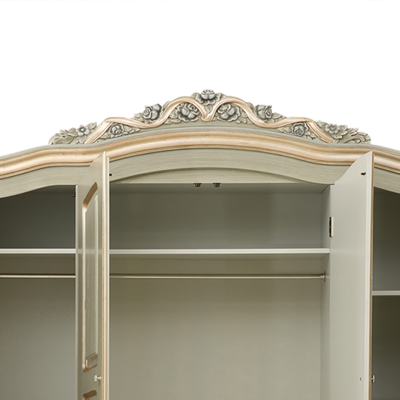 Four Doors Armoire Antique Solid Wood Armoire Wardrobe,EKAR FURNITURE CO.,LTD,,foshan furniture factory,custom Furniture factory,china furniture factory