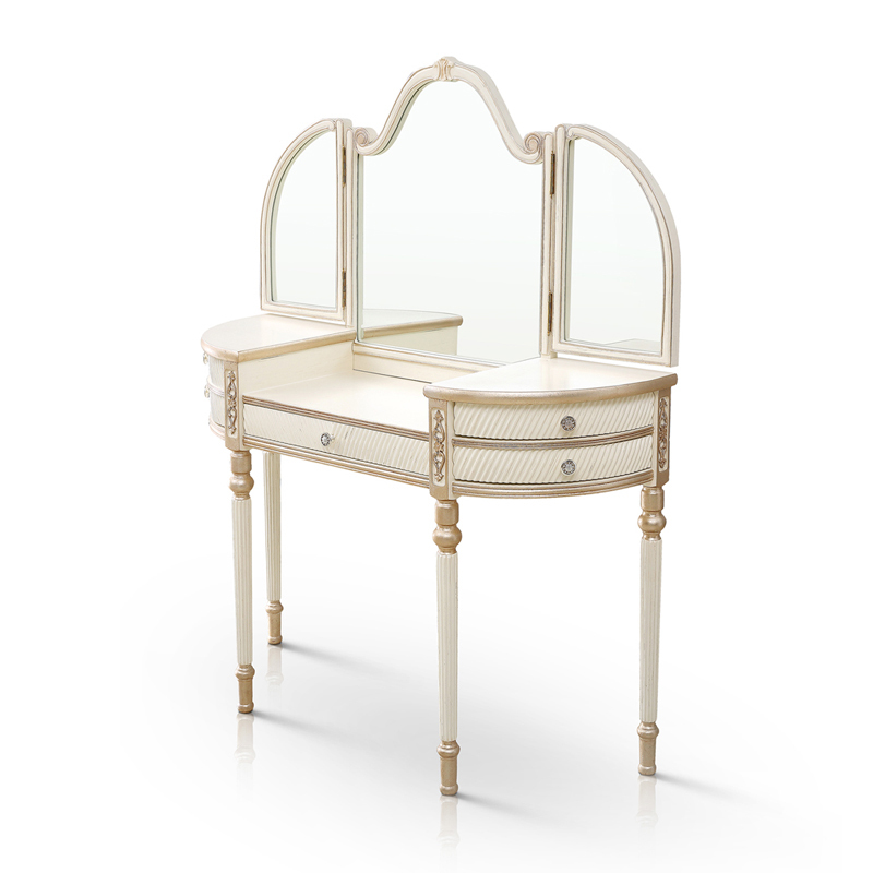 White Dressing Table With Drawers and Mirror/Makeup Table,EKAR FURNITURE CO.,LTD,White Dressing Table With Drawers and Mirror/Makeup Table,foshan furniture factory,custom Furniture factory,china furniture factory