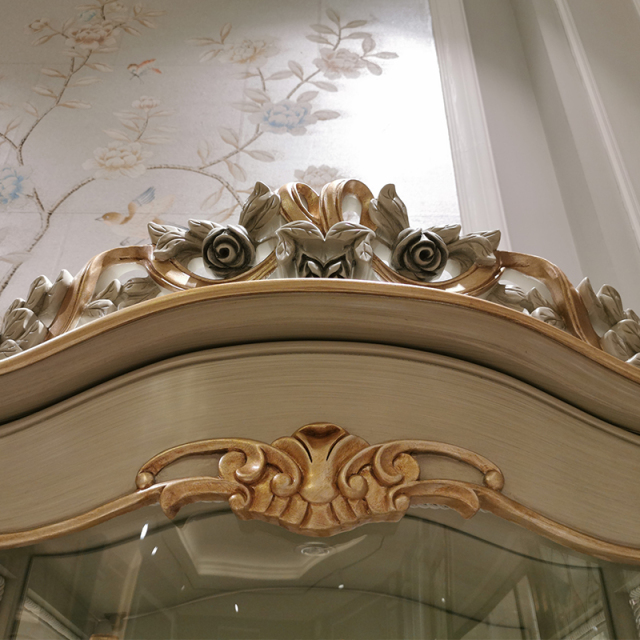 ,MY SHOP,French Style Glass Display Wine Cabinet for Living Room or Dining Room,foshan furniture factory,custom Furniture factory,china furniture factory