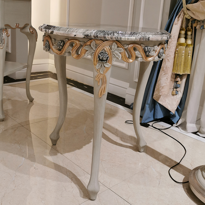 French Style Solid Wood Corner Table with Intricate Design,EKAR FURNITURE CO.,LTD,French Style Solid Wood Corner Table with Intricate Design,foshan furniture factory,custom Furniture factory,china furniture factory