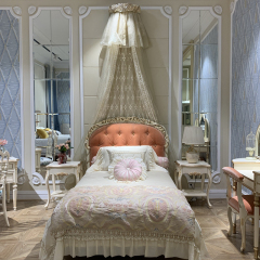 ,MY SHOP,Ivory White and Rose Golden Delicate Nightstand,foshan furniture factory,custom Furniture factory,china furniture factory