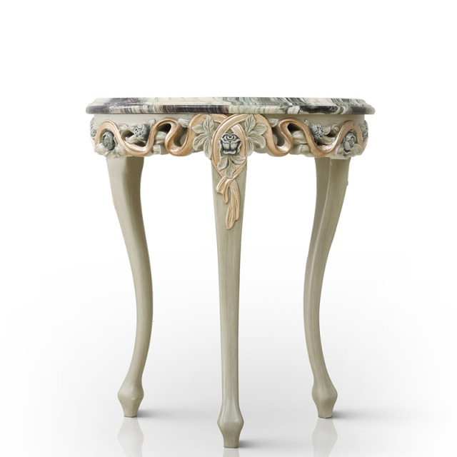 ,MY SHOP,French Style Solid Wood Corner Table with Intricate Design,foshan furniture factory,custom Furniture factory,china furniture factory