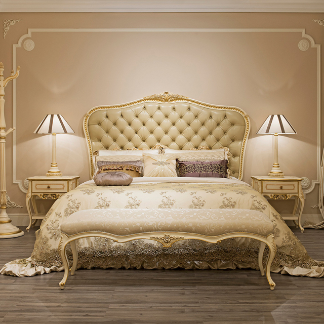 Antique Ivory White Elegant Nightstand,EKAR FURNITURE CO.,LTD,,foshan furniture factory,custom Furniture factory,china furniture factory