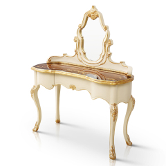 Veneered Ivory White Wooden Vanity Table/Dressing Table/Makeup Table,EKAR FURNITURE CO.,LTD,,foshan furniture factory,custom Furniture factory,china furniture factory