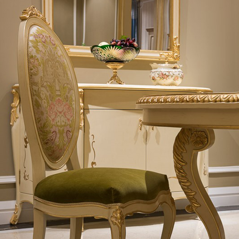 French Style Solid Wood Dining Chair with Upholstered Seat for Kitchen and Dining Room,EKAR FURNITURE CO.,LTD,French Style Solid Wood Dining Chair with Upholstered Seat for Kitchen and Dining Room,foshan furniture factory,custom Furniture factory,china furniture factory