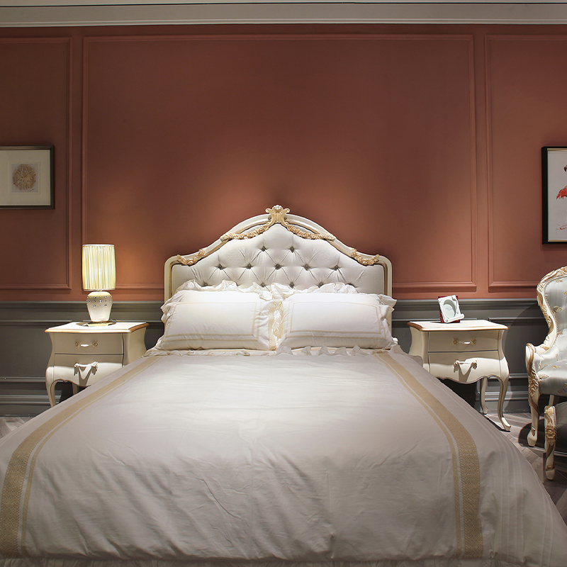 Exquisite Antique Simple Ivory White Nightstand,EKAR FURNITURE CO.,LTD,Exquisite Antique Simple Ivory White Nightstand,foshan furniture factory,custom Furniture factory,china furniture factory