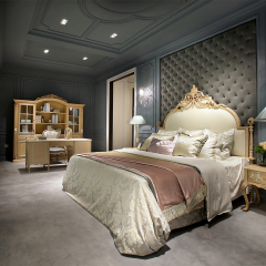 ,MY SHOP,French-Style Solid Wood Office Bookcase with Glass Doors,foshan furniture factory,custom Furniture factory,china furniture factory