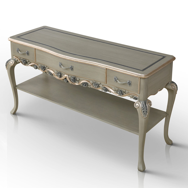 Antique Flash Star Grey Carved Wooden Console Table/Foyer Table,EKAR FURNITURE CO.,LTD,,foshan furniture factory,custom Furniture factory,china furniture factory