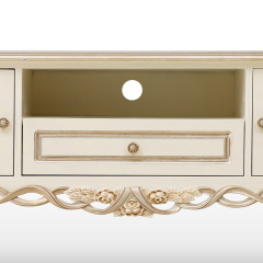 ,MY SHOP,Antique White TV Furniture TV Table Stand - Ekar Furniture,foshan furniture factory,custom Furniture factory,china furniture factory