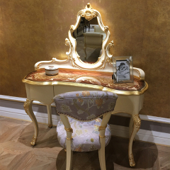 Veneered Ivory White Wooden Vanity Table/Dressing Table/Makeup Table,EKAR FURNITURE CO.,LTD,,foshan furniture factory,custom Furniture factory,china furniture factory
