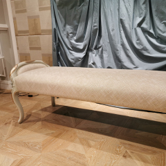 ,MY SHOP,French Style Upholstered Bed Bench with Carved Wooden Frame,foshan furniture factory,custom Furniture factory,china furniture factory