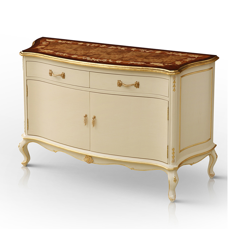 Kakhi White French Style Sideboard/Meal Side Container/Side Cabinet,EKAR FURNITURE CO.,LTD,Kakhi White French Style Sideboard/Meal Side Container/Side Cabinet,foshan furniture factory,custom Furniture factory,china furniture factory