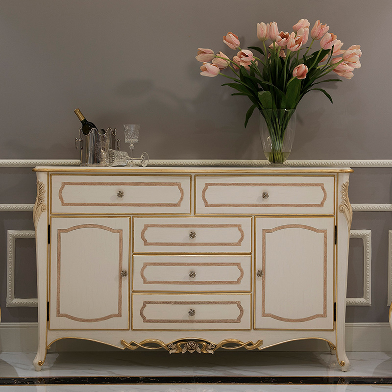 Modern French Sideboard White Sideboard/Cabinet,EKAR FURNITURE CO.,LTD,,foshan furniture factory,custom Furniture factory,china furniture factory