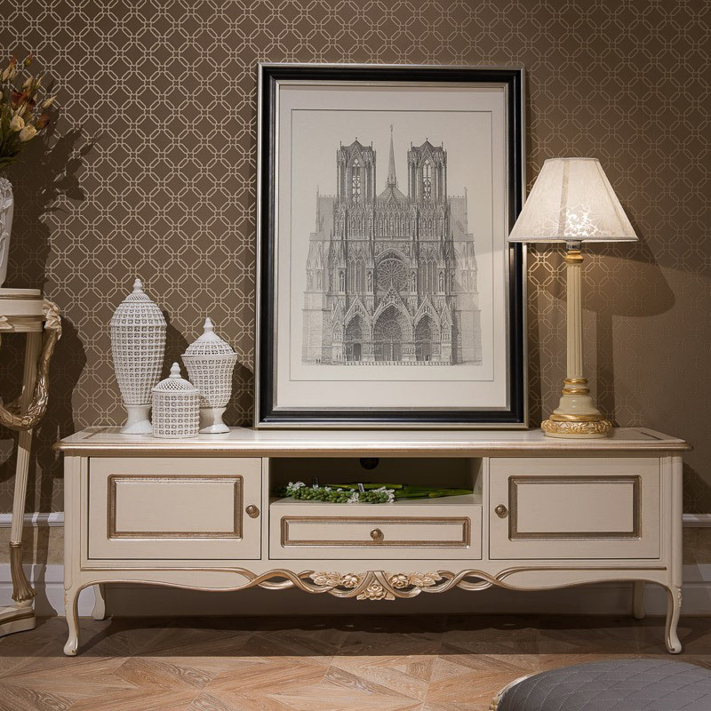 Antique White TV Furniture TV Table Stand,EKAR FURNITURE CO.,LTD,Antique White TV Furniture TV Table Stand - Ekar Furniture,foshan furniture factory,custom Furniture factory,china furniture factory