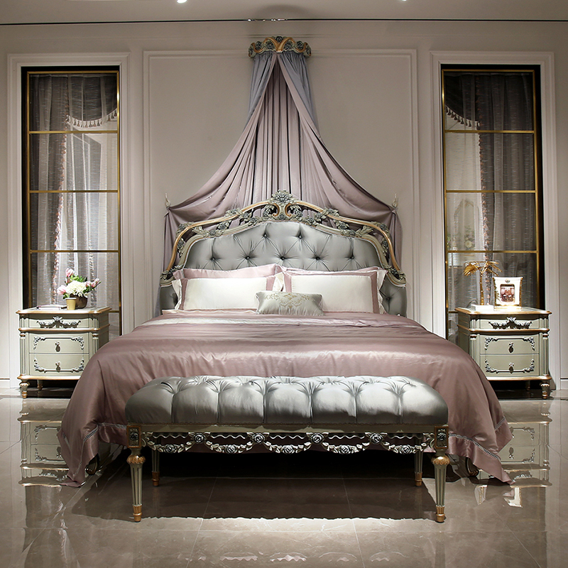 Antique Italian Nightstand with Carved Flower Pattern,EKAR FURNITURE CO.,LTD,Antique Italian Nightstand with Carved Flower Pattern,foshan furniture factory,custom Furniture factory,china furniture factory