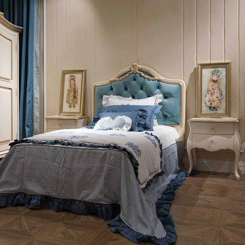 Exquisite Antique Simple Ivory White Nightstand,EKAR FURNITURE CO.,LTD,Exquisite Antique Simple Ivory White Nightstand,foshan furniture factory,custom Furniture factory,china furniture factory