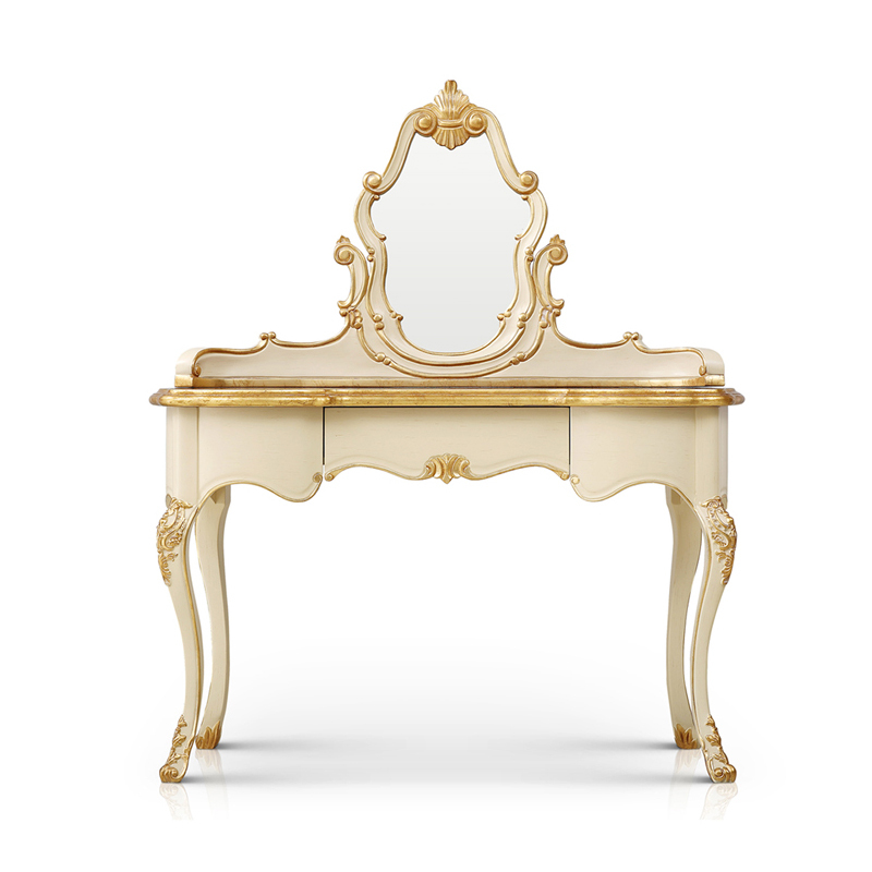 Veneered Ivory White Wooden Vanity Table/Dressing Table/Makeup Table,EKAR FURNITURE CO.,LTD,,foshan furniture factory,custom Furniture factory,china furniture factory