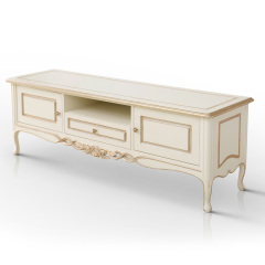 ,MY SHOP,Antique White TV Furniture TV Table Stand - Ekar Furniture,foshan furniture factory,custom Furniture factory,china furniture factory