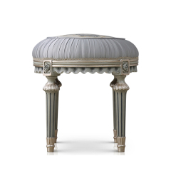 ,MY SHOP,French-Style Wooden Dressing Stool with Upholstered Seat for Bedrooms,foshan furniture factory,custom Furniture factory,china furniture factory