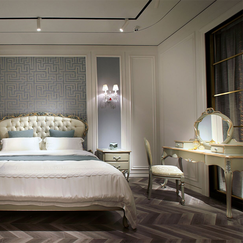 White Wooden Mirrored Vanity Table/Makeup Table/Bedroom Table,EKAR FURNITURE CO.,LTD,,foshan furniture factory,custom Furniture factory,china furniture factory