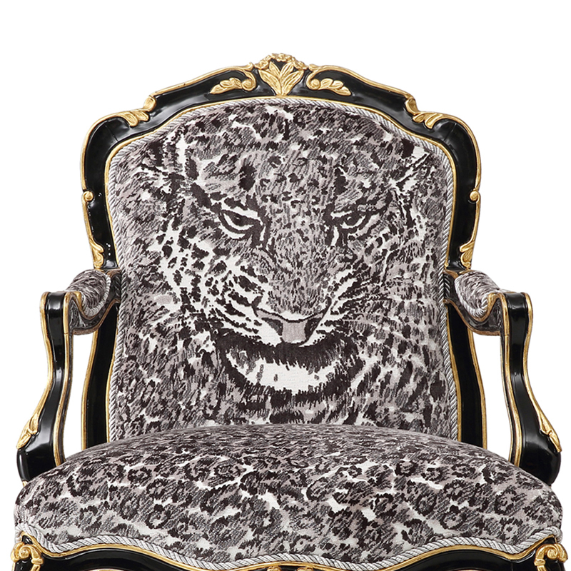 Cheetah Patterned Chairs Black Accent Armchair Set For Sale,EKAR FURNITURE CO.,LTD,Cheetah Patterned Chairs Black Accent Armchair Set For Sale  - Ekar Furniture,foshan furniture factory,custom Furniture factory,china furniture factory
