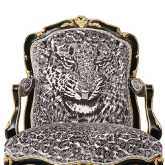 Cheetah Patterned Chairs Black Accent Armchair Set For Sale,EKAR FURNITURE CO.,LTD,Cheetah Patterned Chairs Black Accent Armchair Set For Sale  - Ekar Furniture,foshan furniture factory,custom Furniture factory,china furniture factory
