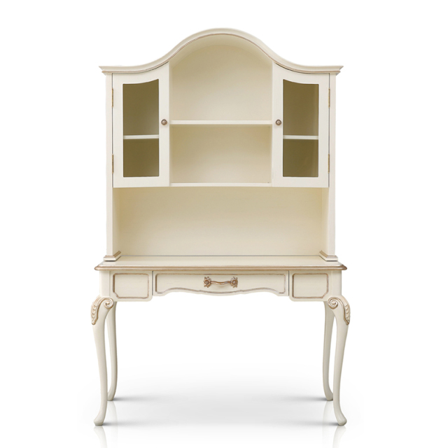 ,MY SHOP,Latest Multifunctional Ivory White Solid Wood Dressing Table/Bookcase,foshan furniture factory,custom Furniture factory,china furniture factory