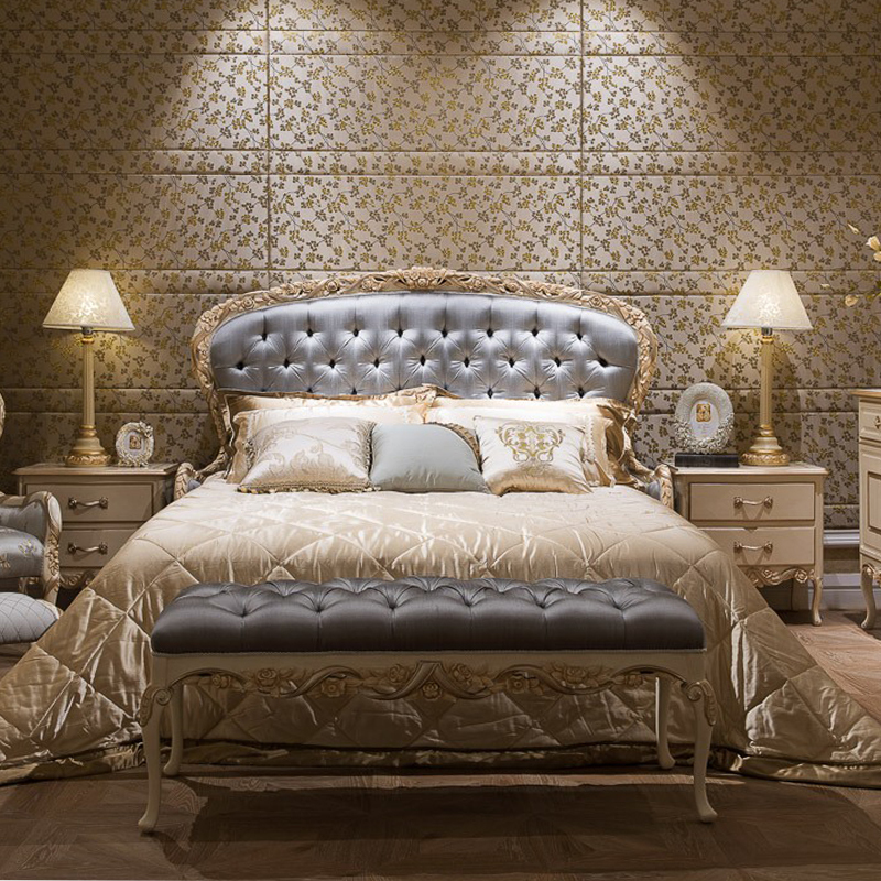 French Luxury Style Grey Wooden and Fabric Long Bed Stool for Bedroom,EKAR FURNITURE CO.,LTD,French Luxury Style Grey Wooden and Fabric Long Bed Stool for Bedroom,foshan furniture factory,custom Furniture factory,china furniture factory