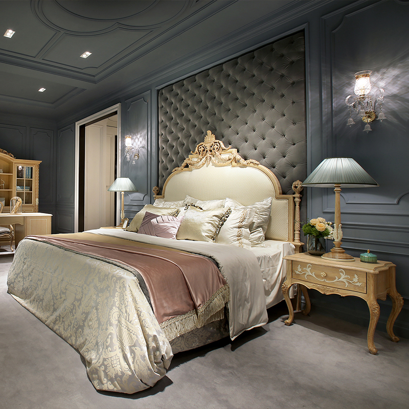 The Latest Exquisite Carved Flower Wooden Nightstand,EKAR FURNITURE CO.,LTD,The Latest Exquisite Carved Flower Wooden Nightstand,foshan furniture factory,custom Furniture factory,china furniture factory