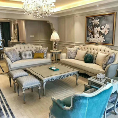 ,MY SHOP,French Luxury Style Grey Fabric Vanity Stool,foshan furniture factory,custom Furniture factory,china furniture factory